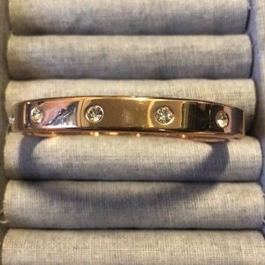 Rose gold stone bracelet
